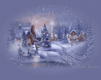 Анимированная открытка Зима зима новый год