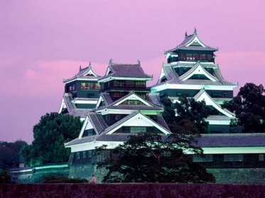 Открытка Здание. замок мацумото в японии