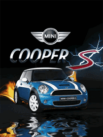 Анимированная открытка Mini Cooper обои для мобильного телефона