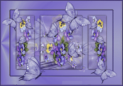 Анимированная открытка Бабочки днем рождения леночка