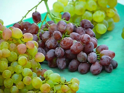 Открытка красный виноград