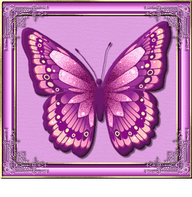 Анимированная открытка Бабочка Вайолет папильон