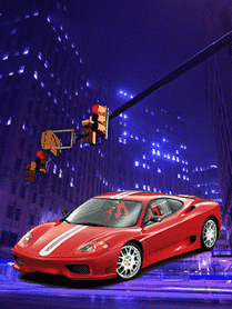 Анимированная открытка Машина анимированные фоны автомобилей