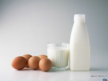 Открытка Яйца и молоко молоко и яйца