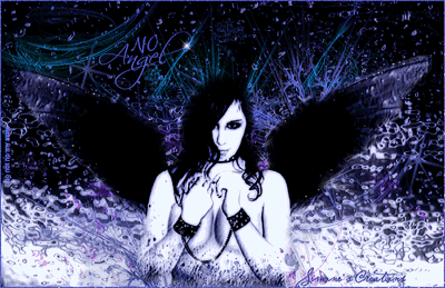 Анимированная открытка Девушка с крыльями