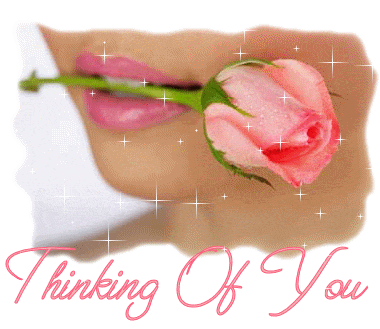 Анимированная открытка Thinking of you