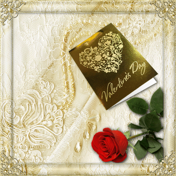 Анимированная открытка Поздравляю с днём Святого Валентина Любите и будьте всегда Любимыми