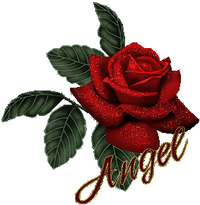 Анимированная открытка Angel роза гиф