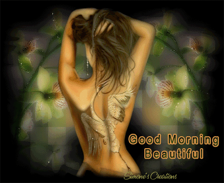 Анимированная открытка Good Morning Beautiful