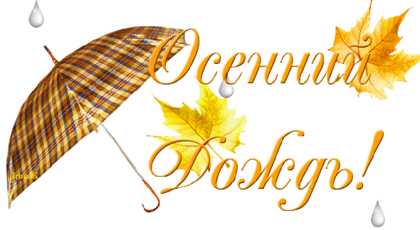 Анимированная открытка Осенний Дождь!