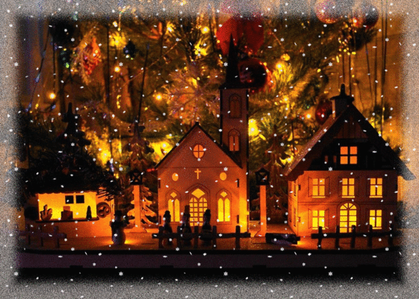 Анимированная открытка Открытки на которых изображена зима и зимние забавы