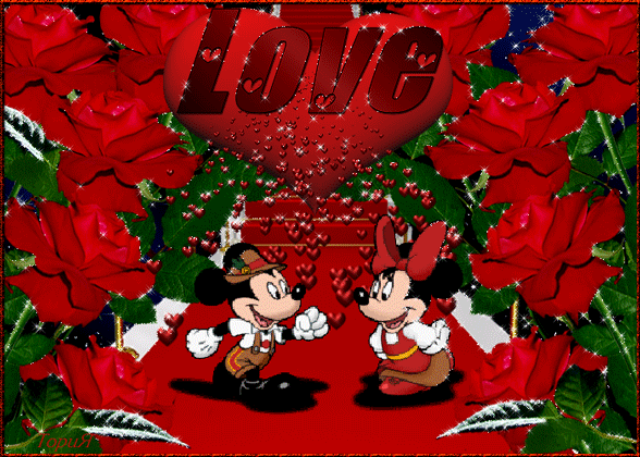 Анимированная открытка Love