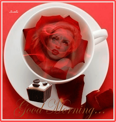 Анимированная открытка Доброе утро