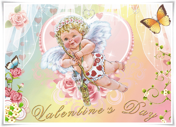 Анимированная открытка День святого Валентина!