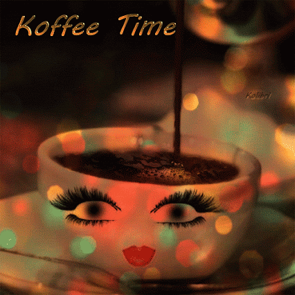 Анимированная открытка Время кофе