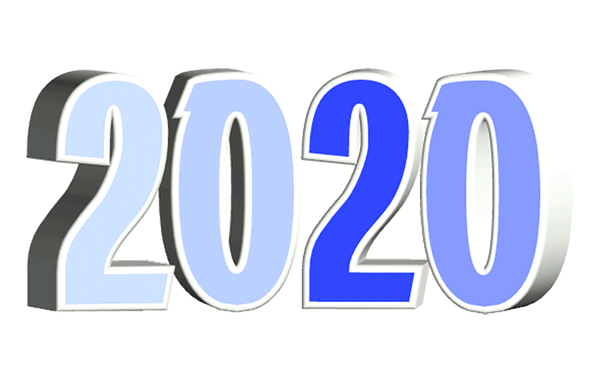 Анимированная открытка 2020 год