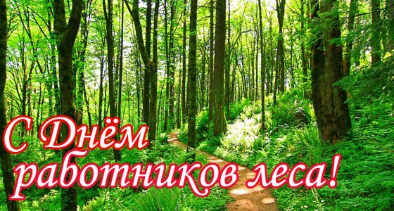 Открытка С Днём работников леса!