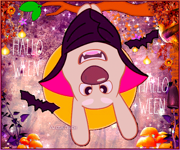 Анимированная открытка Хэллоуин!