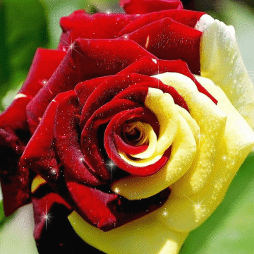 Анимированная открытка Розы