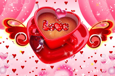 Анимированная открытка Love сердечки картинки анимация