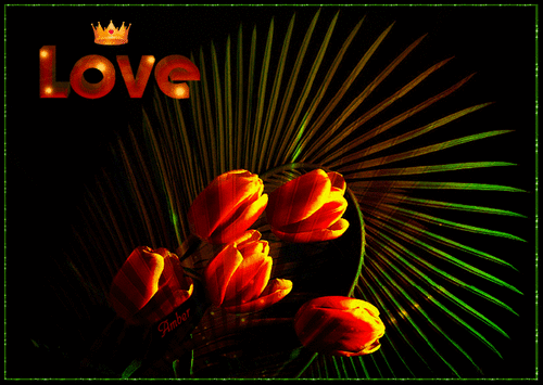 Анимированная открытка LOVE