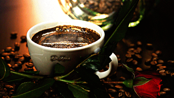 Анимированная открытка Чашка чашка кофе