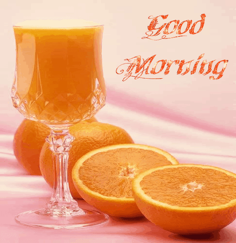 Анимированная открытка Good morning Доброе утро сока