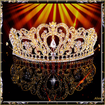 Анимированная открытка Корона корона