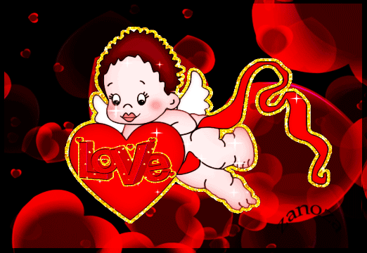 Анимированная открытка Love любовь