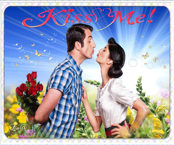 Анимированная открытка Kiss Me! мира киршенбаум я люблю тебя, но я не доверяю вам в мягкой обложке