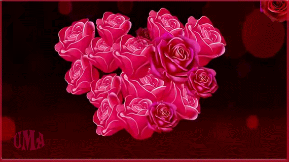 Анимированная открытка Просто богиня! сад роз