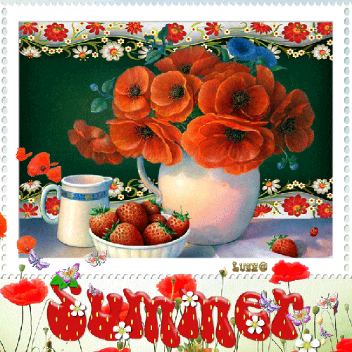 Анимированная открытка Summer Luse цветок