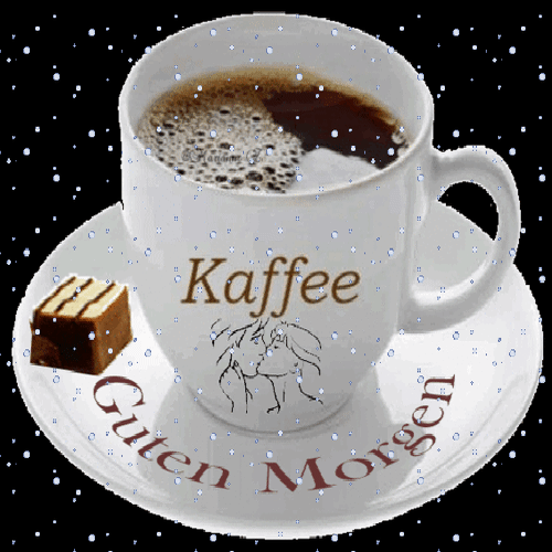 Анимированная открытка Kaffee Guten Morgen