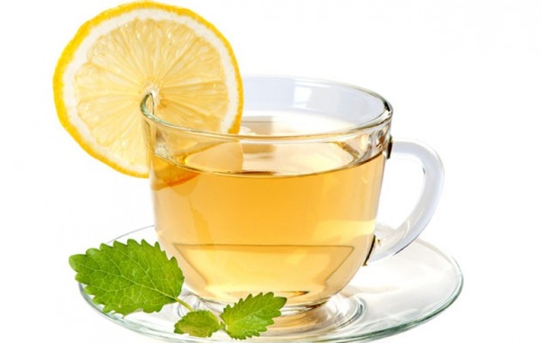 Открытка Чай с лимоном зеленый чай с лимоном