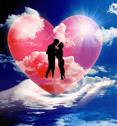 Анимированная открытка любовь мир