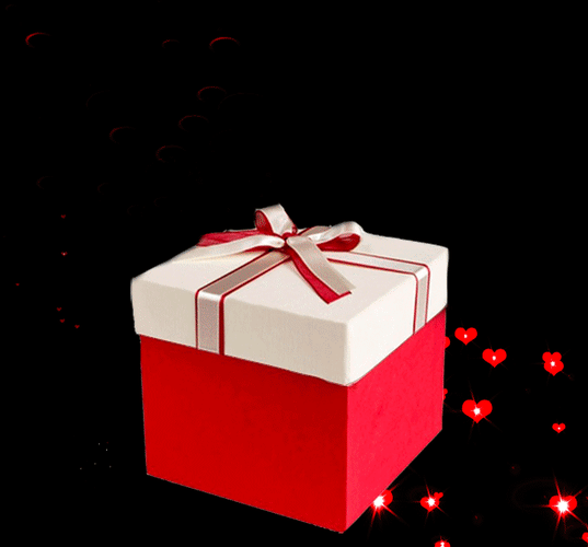 Анимированная открытка Для Тебя! новогодние коробки для подарков