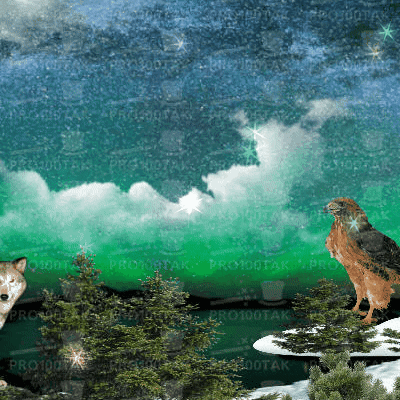 Анимированная открытка Природа животное