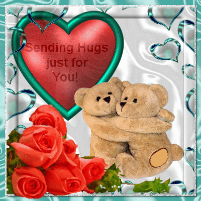 Анимированная открытка Sending Hugs just for You!
