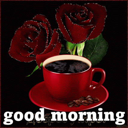Анимированная открытка Good morning пожелание доброго утра любимому