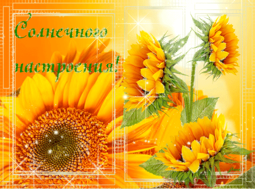 Анимированная открытка Солнечного настроения