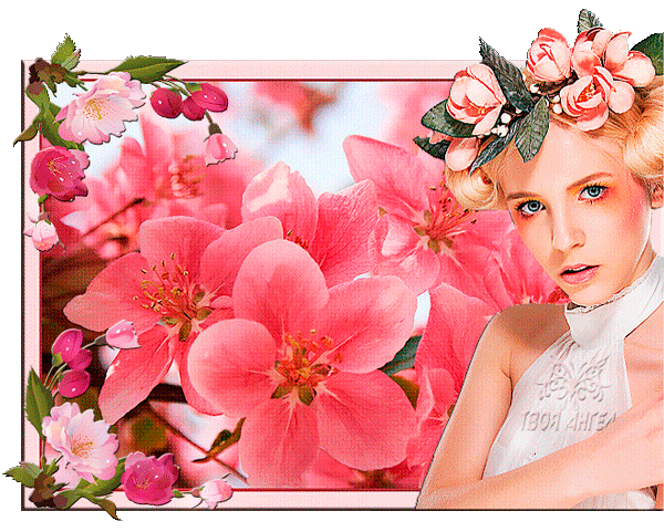 Анимированная открытка Твой ангел цветок